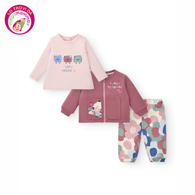 Set 3 pz Maglia e Tuta in Felpa Riccio Hedgehog Forest - Tuc Tuc