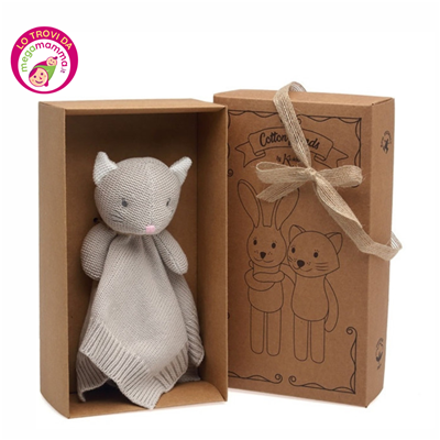 Doudou Gatto in Cotone 25 cm - Kiokids