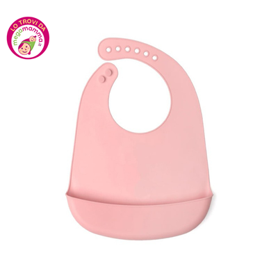 bavaglino rosa silicone - Kiokids